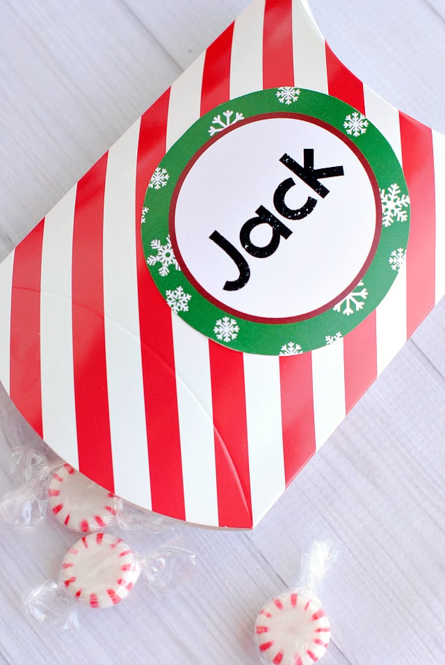 Free Printable Christmas Party Favor Labels