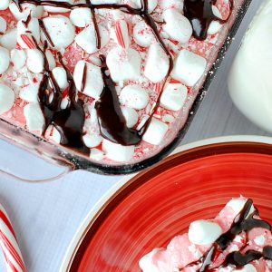Candy Cane Marshmallow Dream Brownies