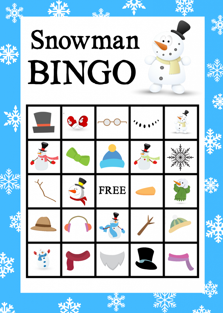 Free Printable Snowman Bingo Game