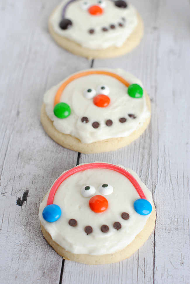 Simple Snowman Cookies