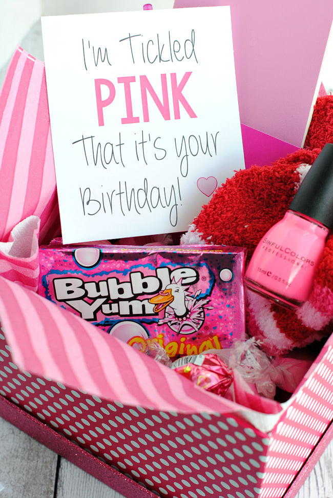 Tickled Pink Birthday Gift Idea
