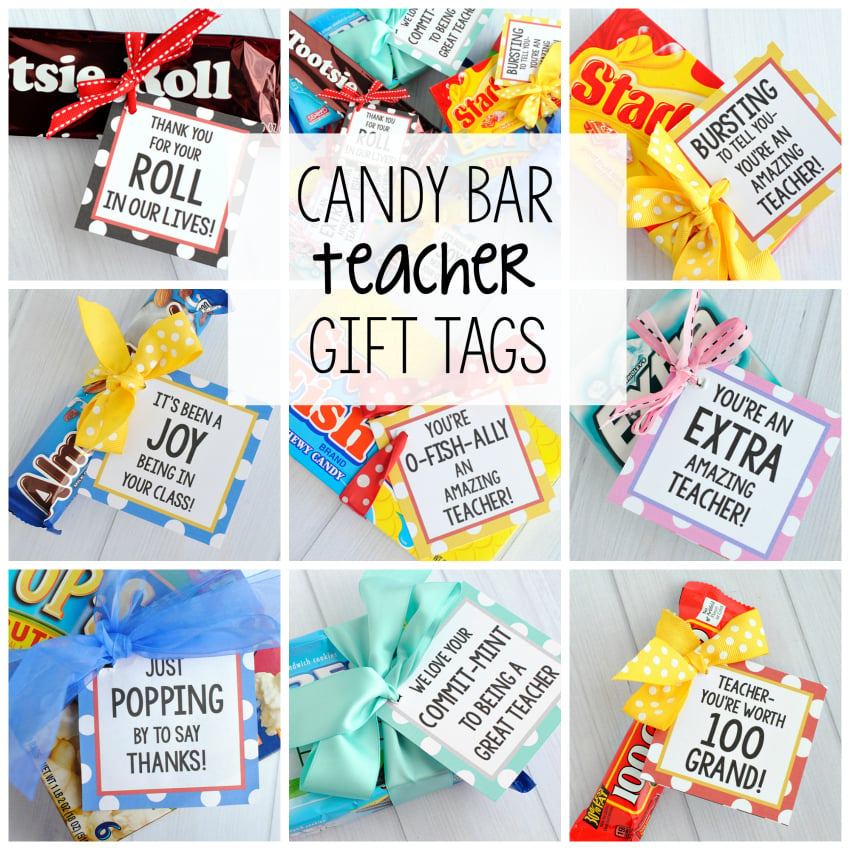 Candy Bar Teacher Appreciation Gifts - Crazy Little Projects