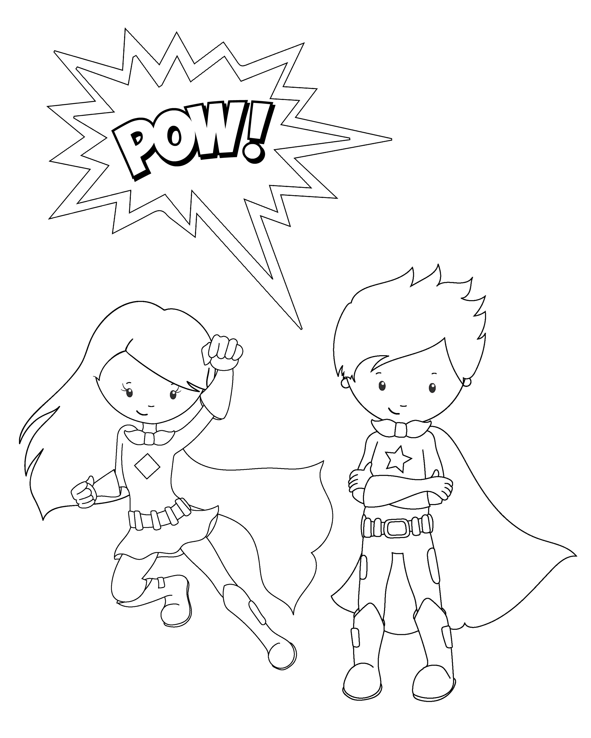 Free Printable Superhero Coloring Sheets For Kids Crazy Little Projects