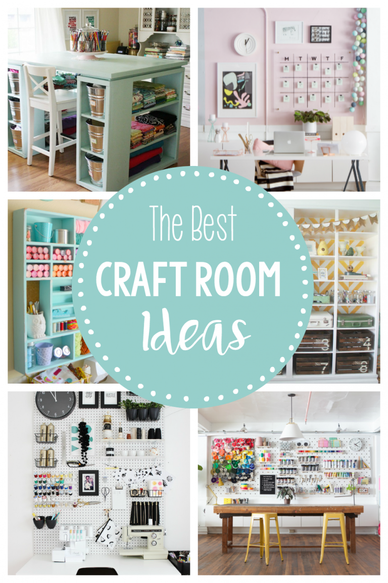15 Fun & Amazing Craft Room Ideas - Crazy Little Projects