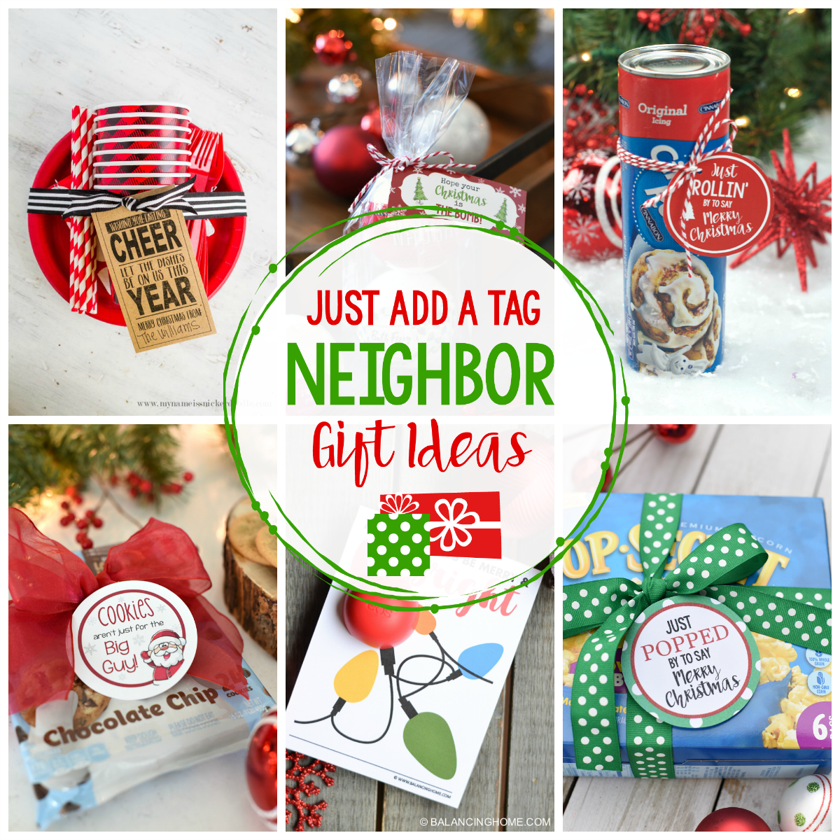 Easy Neighbor Gifts: Just Add a Tag and you're all set!
