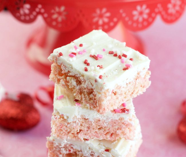 Cherry Chip Rice Krispie Treats