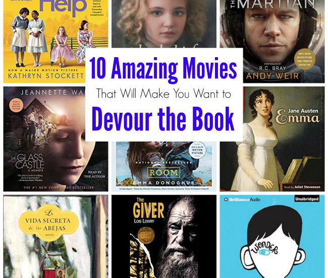 Amazing Books Made into Movies