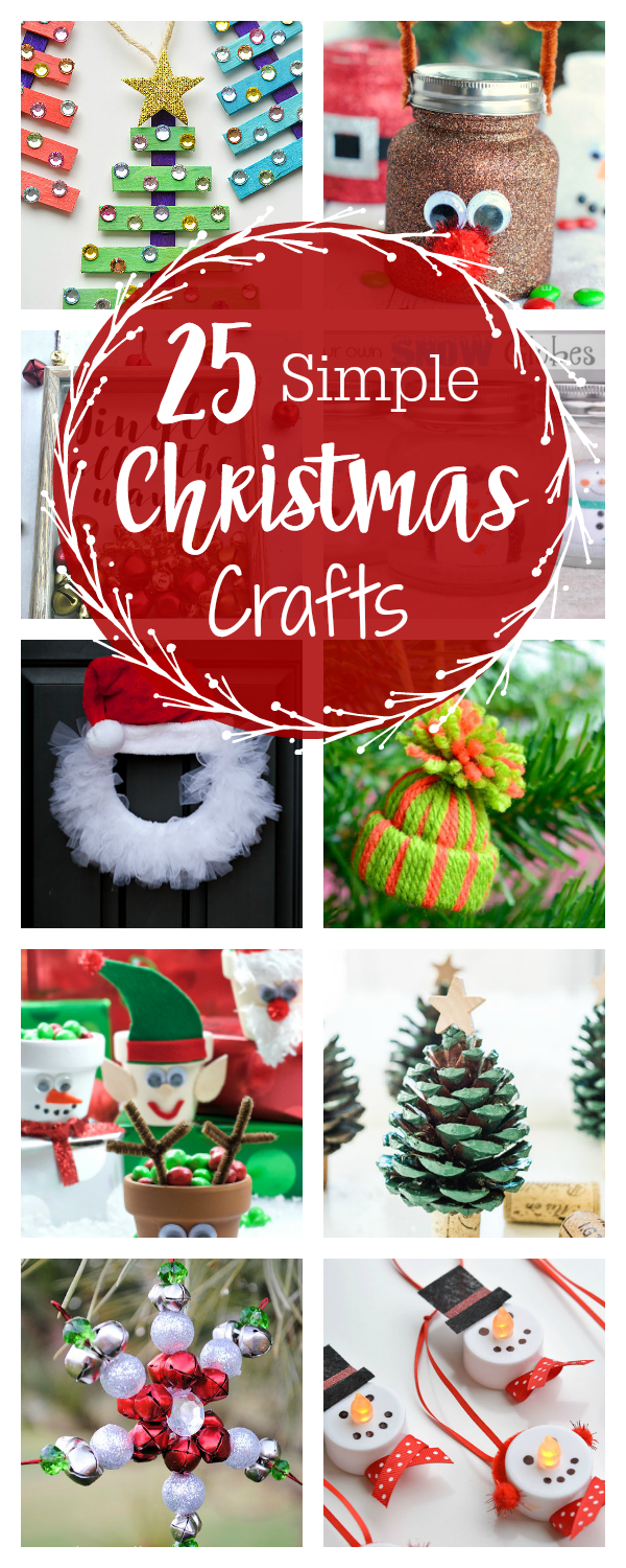 25 Cute and Simple Christmas Crafts for Everyone - Crazy Little Projects