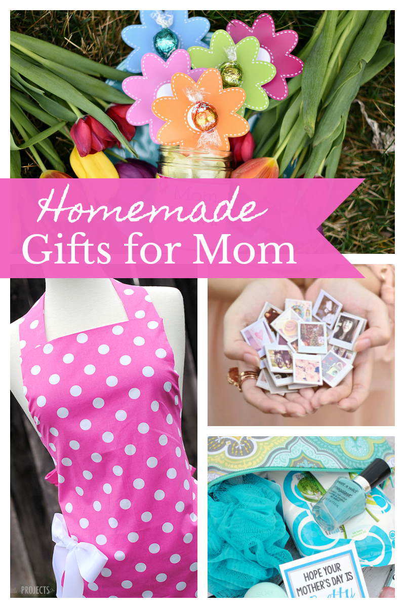 25 Handmade Gifts for Mom-These homemade gifts for mom can be handcrafted or put together at home for a creative Mother's Day gift or holiday gift for moms. #mothersday #momgift #giftsformom