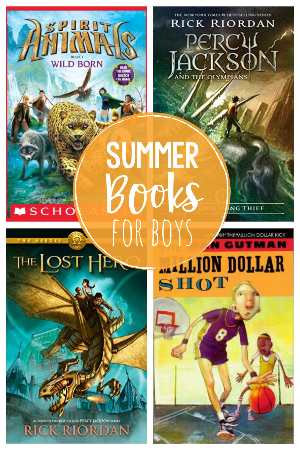 Great Summer Books for Boys-This summer reading ideas for boys are kid tested and approved as great books to read this summer! #summer #summerreading #boys #kids