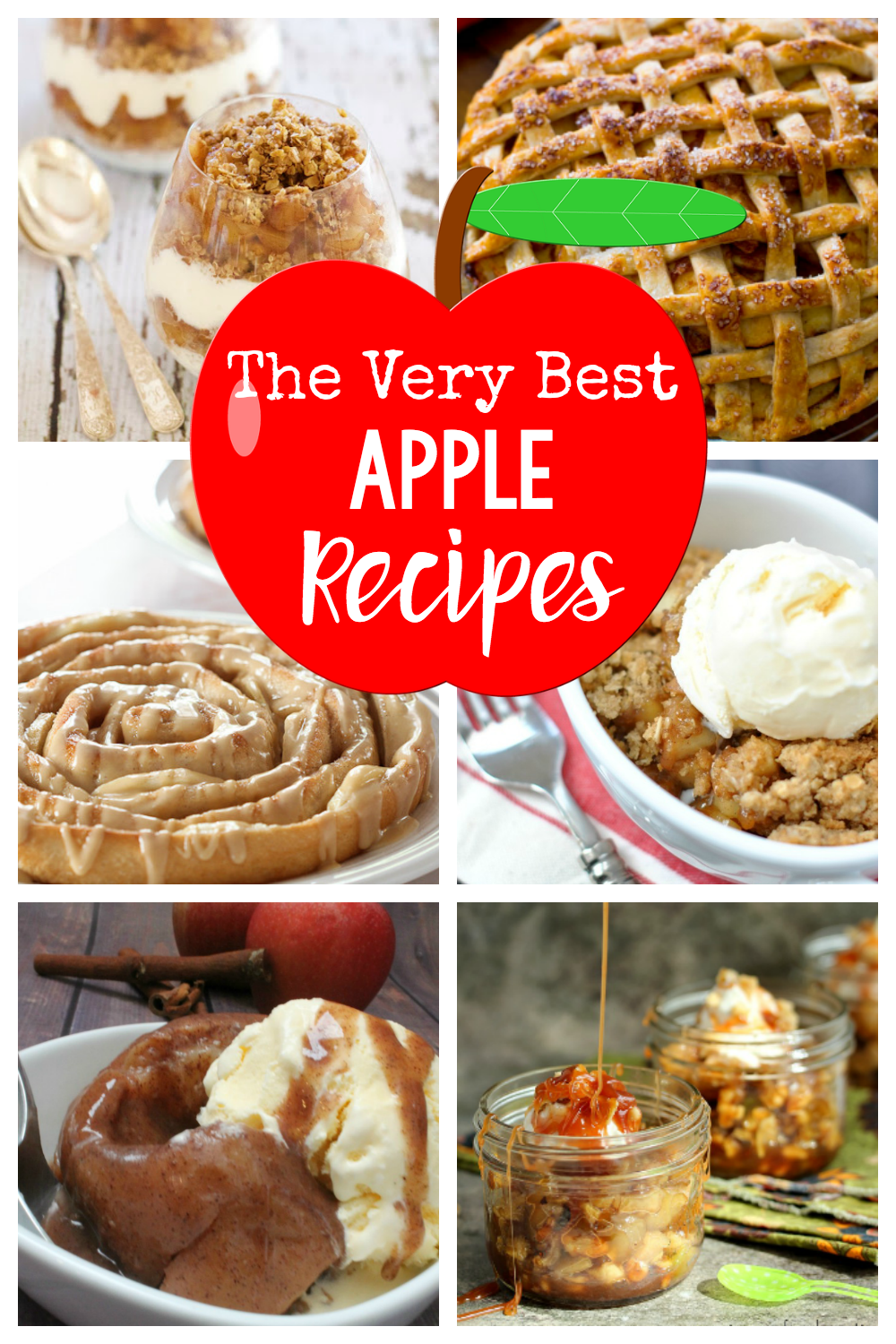 The Very Best Apple Recipes-From apple desserts to breakfast and even dinner, these apple recipes are going to make your house smell AMAZING! And they taste great too. #baking #desserts #apple #recipes