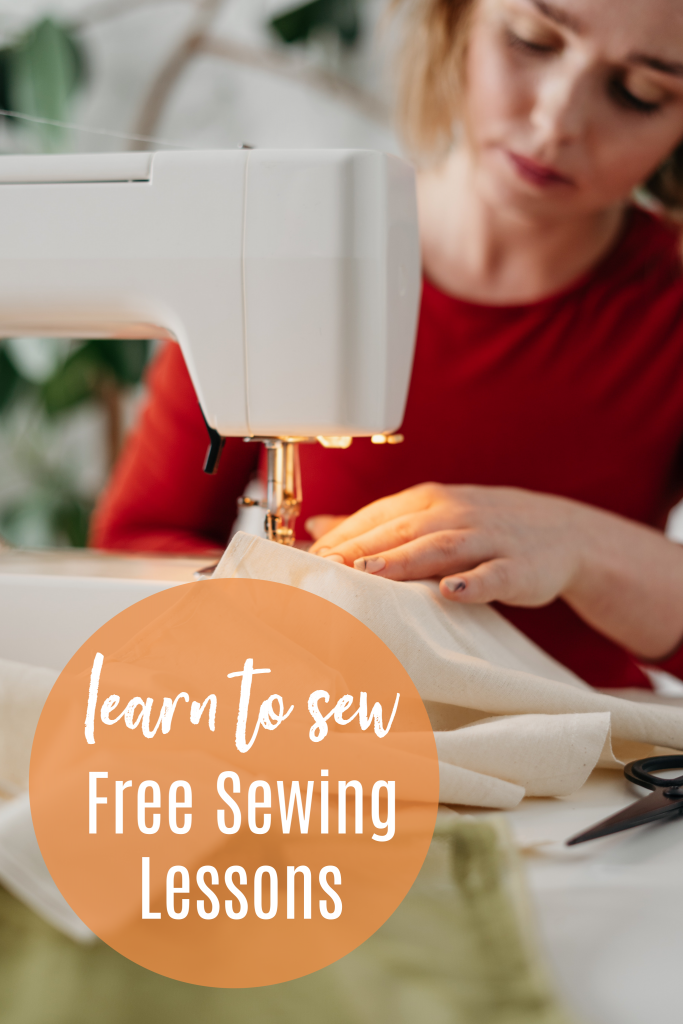 Learn to Sew with these free online sewing classes for beginners. Beginning sewing projects along with how to, step by step sewing lessons that are free and easy to access. #sewing #beginningsewing #sew #patterns #sewingcrafts