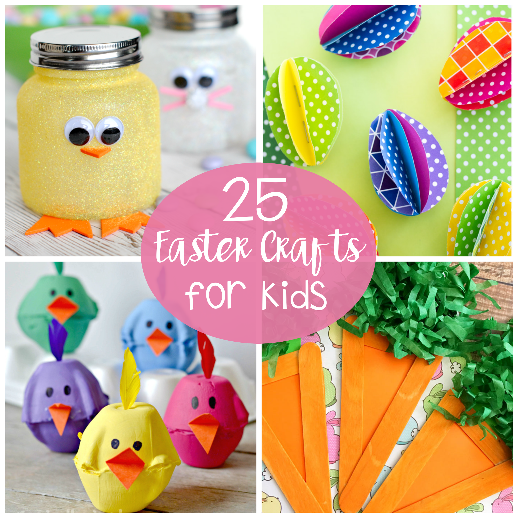 25 Cute and Fun Easter Crafts for Kids