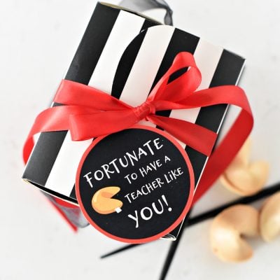 Simple Teacher Appreciation Gift Idea: Fortunate to Have a Teacher Like You!