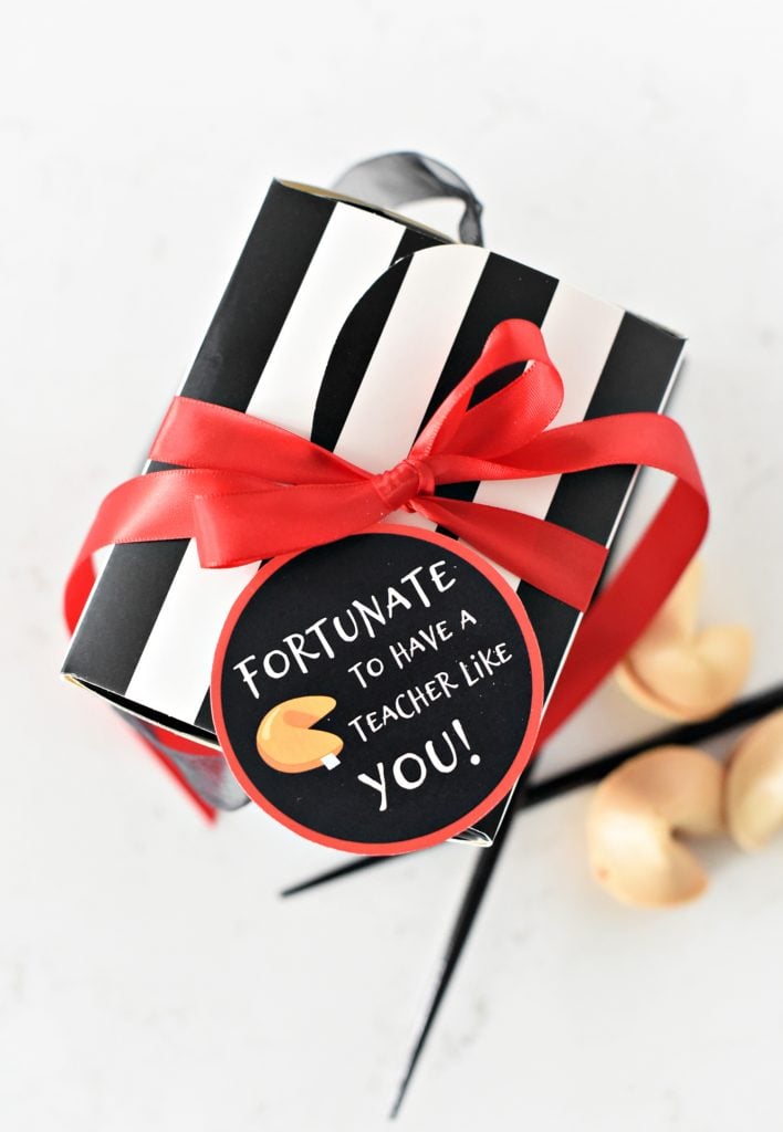 Simple Teacher Appreciation Gift Idea: Fortunate to Have a Teacher Like You!