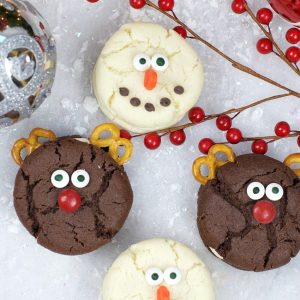 Snowman and Reindeer Cookies