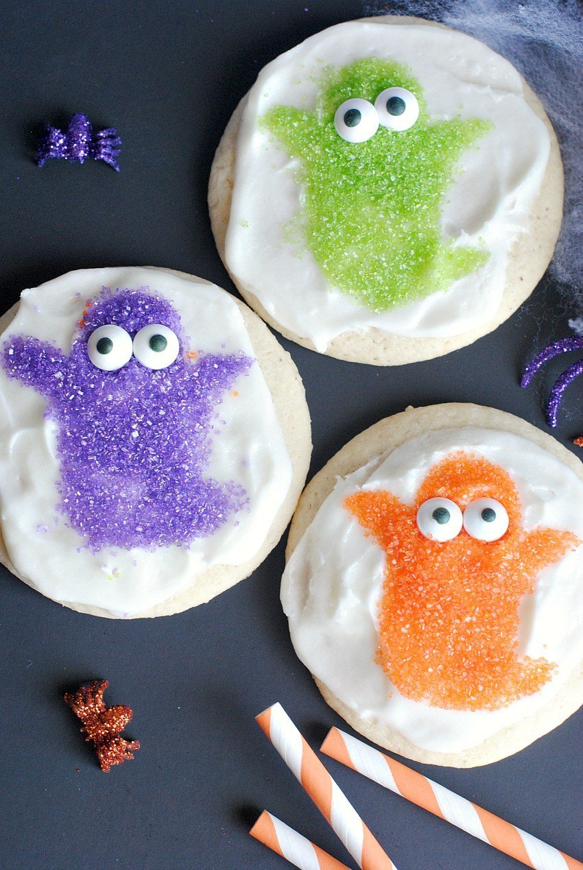 Ghost Sprinkle Cookies