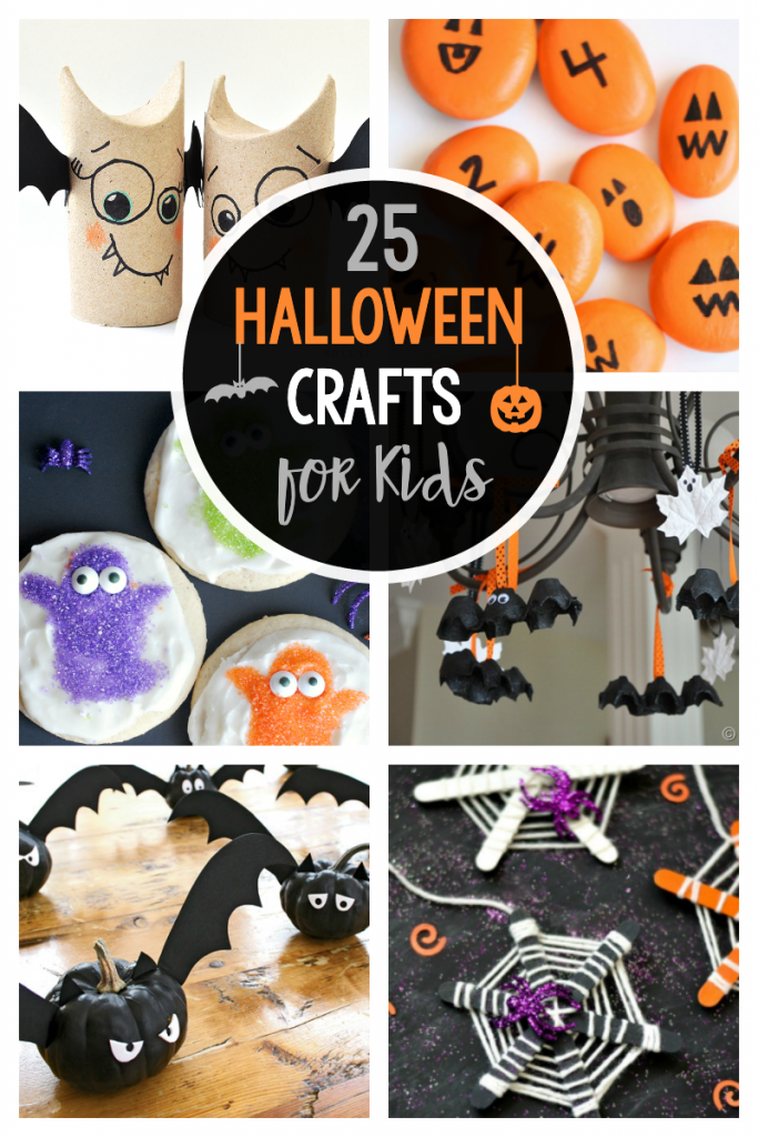 25 Cute & Easy Halloween Crafts for Kids - Crazy Little Projects