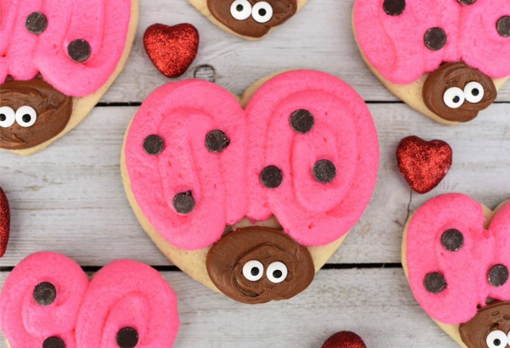Love Bug Valentine's Cookies