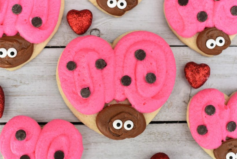 Love Bug Valentine's Cookies