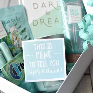 Mint-Themed Birthday Gift Idea