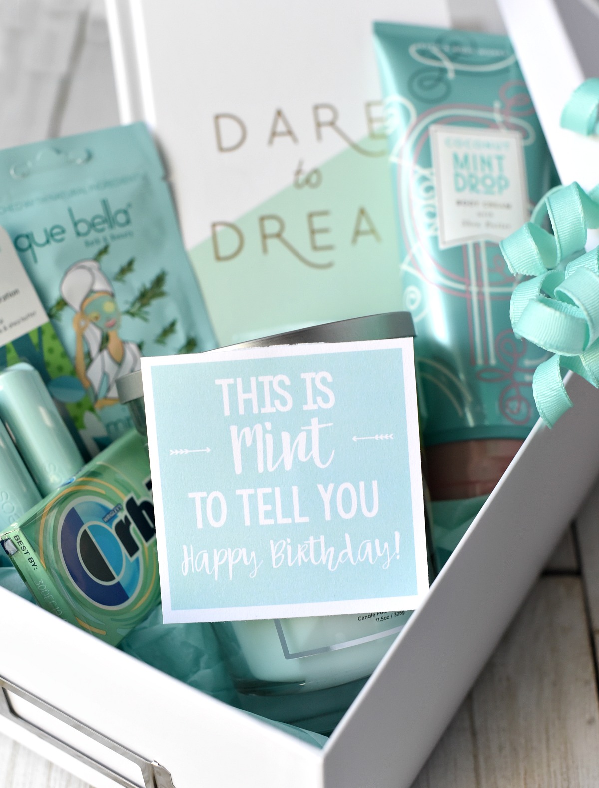 Mint-Themed Birthday Gift Idea