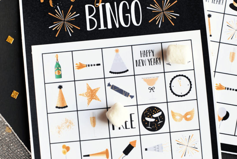 New Year's Eve Bingo Game to Print and Play