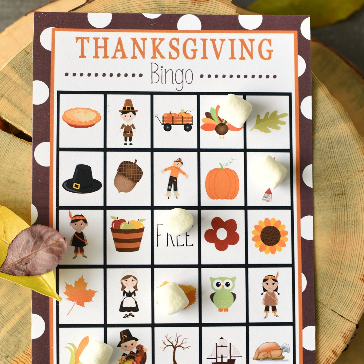 Thanksgiving Bingo Game Crazy Little Projects