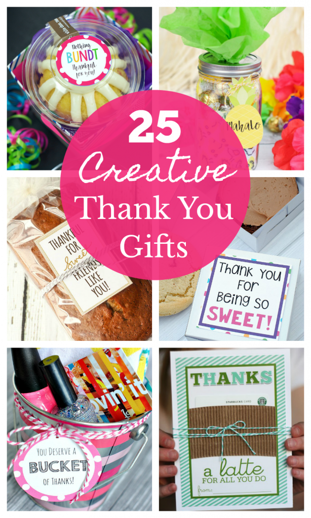 25 Cute and Creative Thank You Gift Ideas to use for any occasion