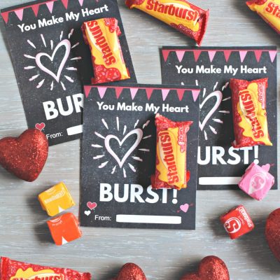 Starburst Printable Valentine