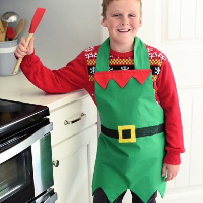 Cute Elf Apron Pattern for Adults and Kids