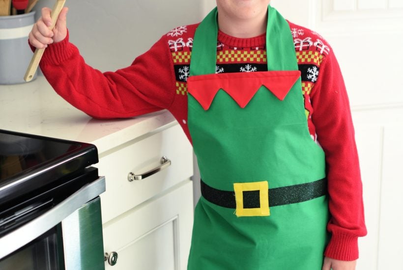 Cute Elf Apron Pattern for Adults and Kids