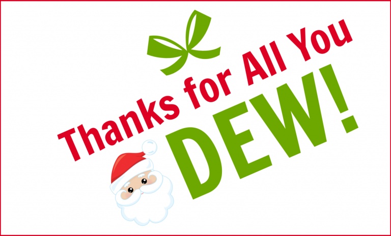 Thanks for All You Dew Teacher Gift Idea - Crazy Little Projects