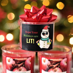 Candle Neighbor Gift: Hope Your Holidays are Lit with Free Printable Tag